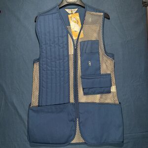 NWT NOS Bob Allen Shooting Vest Mens Med Blue Reloaders Shooting Vest 108M USA